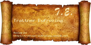 Trattner Eufrozina névjegykártya